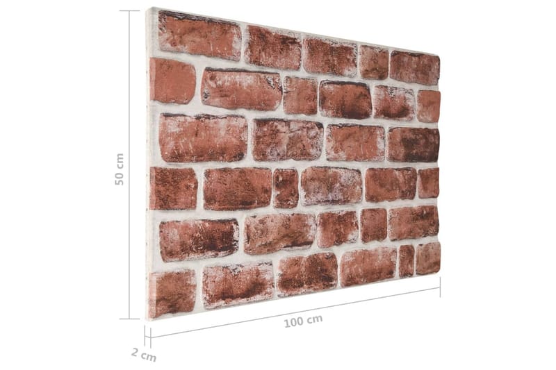 Väggpaneler 3D mörkbrunt tegel 10 st EPS - Inredning & dekor - Väggdekor - Väggpanel