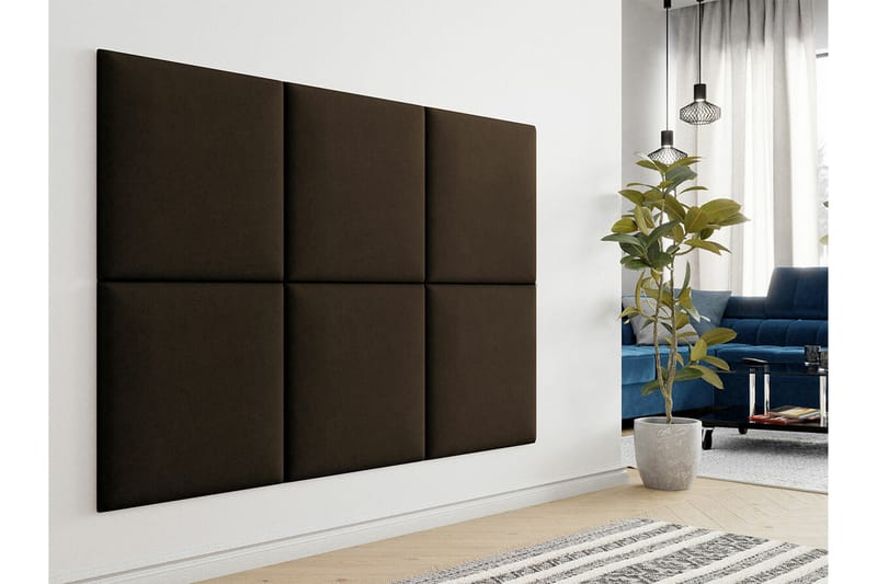 Zaratuz Väggpanel 60x60 cm Mörkbrun - Inredning & dekor - Väggdekor - Väggpanel