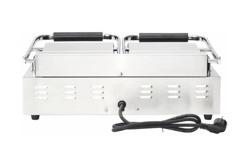 Paninigrill dubbel 3600 W 57x30,5x20 cm - Silver - Kök & hushåll - Hushållsmaskiner & vitvaror - Köksmaskiner - Värma & koka - Klämgrillar & smörgåsgrill