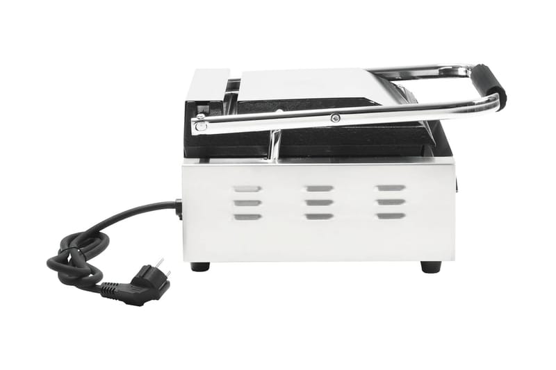 Paninigrill rostfritt stål 1800 W 31x30,5x20 cm - Silver - Kök & hushåll - Hushållsmaskiner & vitvaror - Köksmaskiner - Värma & koka - Klämgrillar & smörgåsgrill