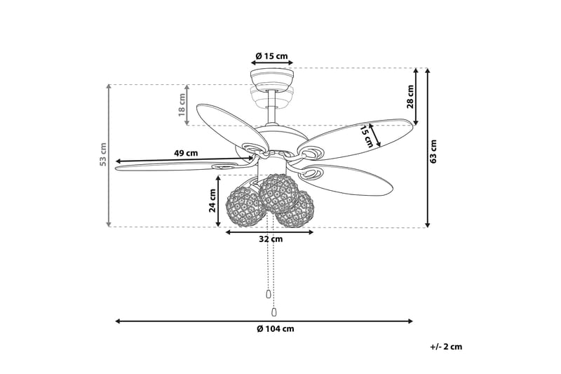 HOUPING Takfläkt Brun - Kök & hushåll - Klimatkontroll - Ventilation - Takventilation - Takfläkt