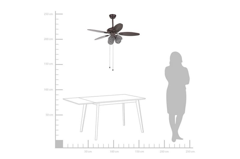 HOUPING Takfläkt Brun - Kök & hushåll - Klimatkontroll - Ventilation - Takventilation - Takfläkt