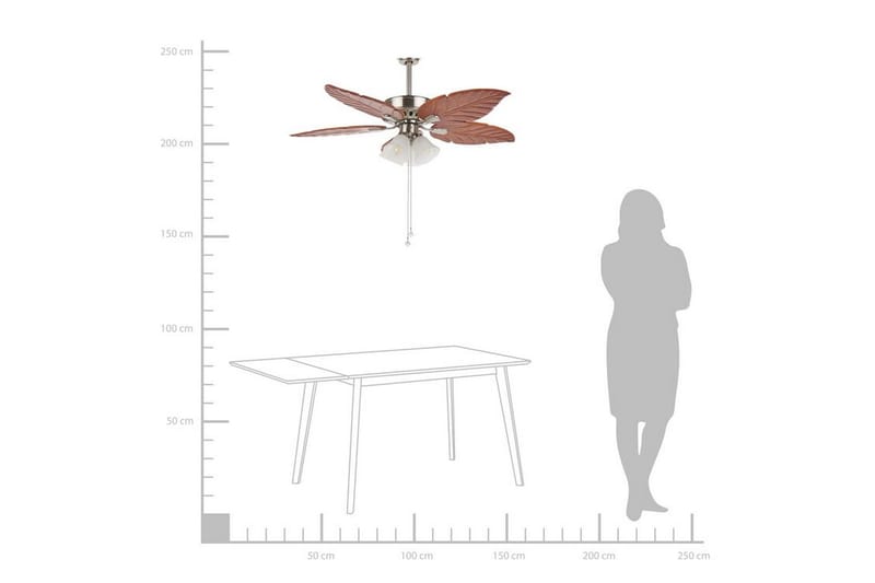 LANKARAN Takfläkt med Belysning Silver - Kök & hushåll - Klimatkontroll - Ventilation - Takventilation - Takfläkt