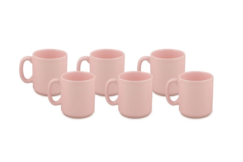 CANECA Kaffekopp 6-delar Rosa - Kök & hushåll - Servering & dukning - Koppar & muggar - Kaffekoppar & kaffemuggar