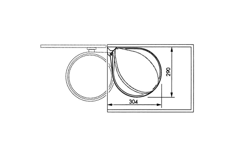 Hailo Sophink för skåp Compact-Box strl M 15 L vit 3555-001 - Kök & hushåll - Städ & klädvård - Källsortering & avfallshantering - Soptunna & avfallskärl