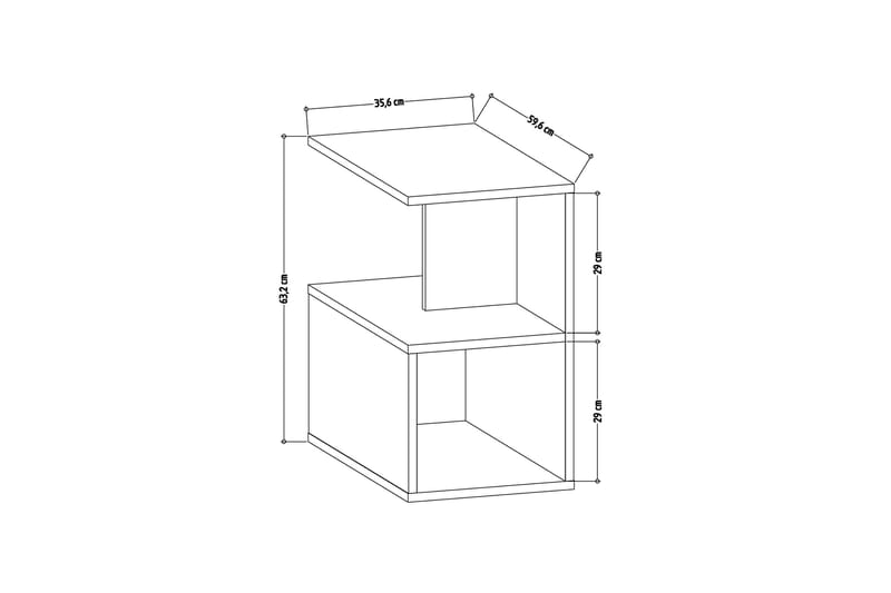 CIBOLO Sidobord 60 cm Antracit - Möbler - Bord