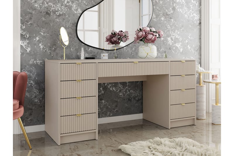 Gudelia Sminkbord 154 cm - Beige - Möbler - Bord