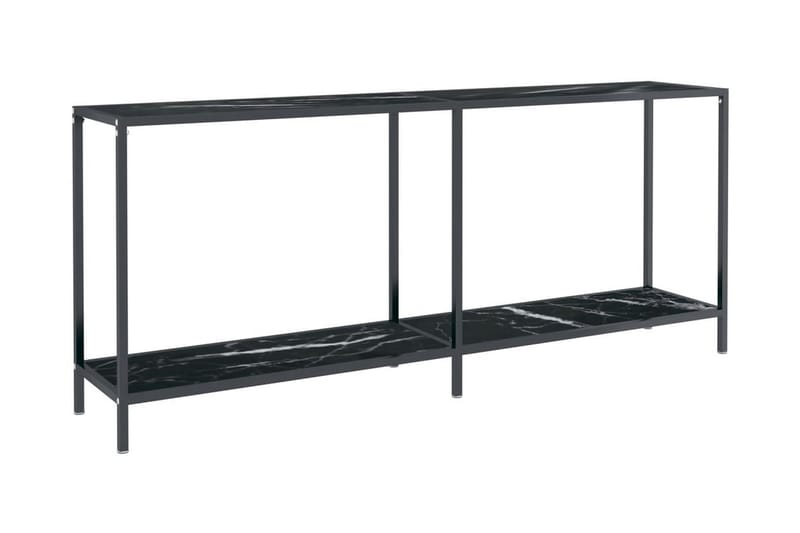 Konsolbord svart 180x35x75,5 cm härdat glas - Svart - Möbler - Bord