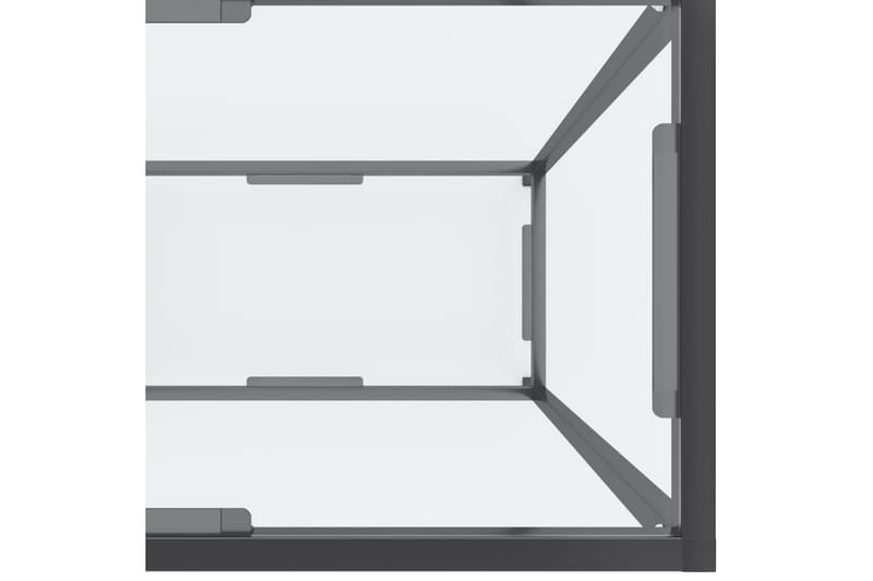 Konsolbord transparent 180x35x75,5 cm härdat glas - Transparent - Möbler - Bord