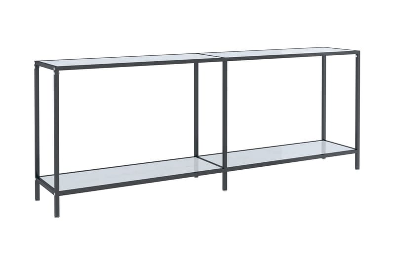 Konsolbord vit 200x35x75,5 cm härdat glas - Vit - Möbler - Bord