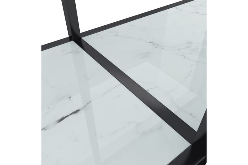 Konsolbord vit 200x35x75,5 cm härdat glas - Vit - Möbler - Bord