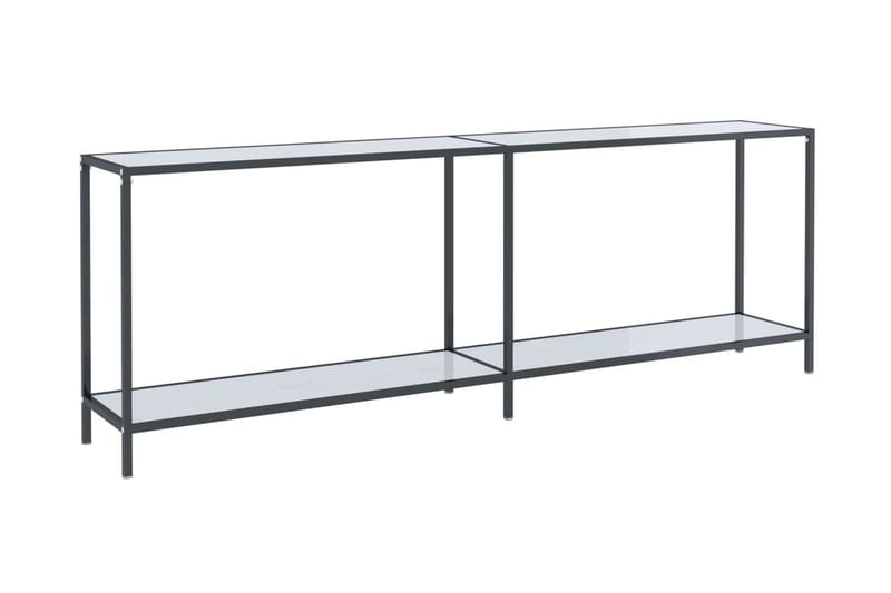 Konsolbord vit 220x35x75,5 cm härdat glas - Vit - Möbler - Bord