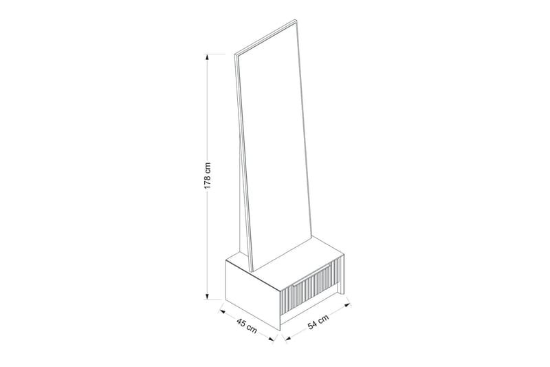 Luxe  Sminkbord 54 cm Stone - Möbler - Bord