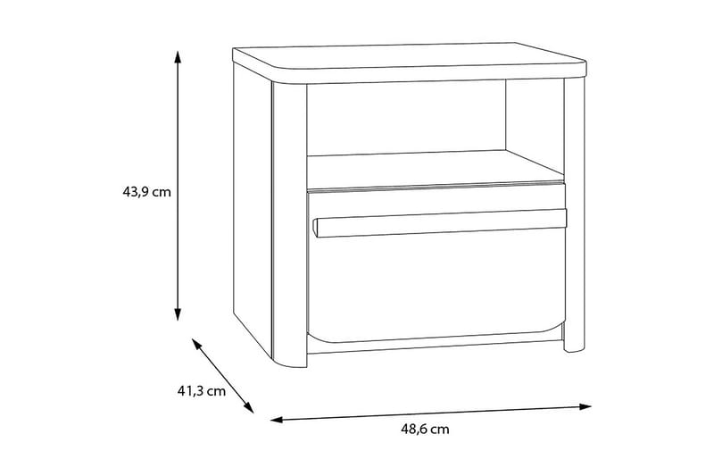 MAGURELE Sänglåda 2-pack Grå/Brun - Möbler - Bord