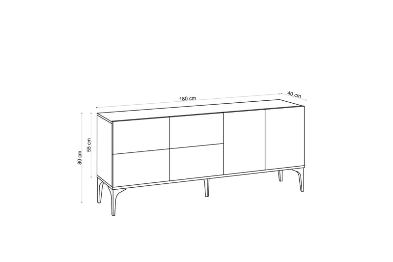 OYHIFORD Avlastningsbord 180 cm Natur - Hallbord - Bord - Avlastningsbord & konsolbord