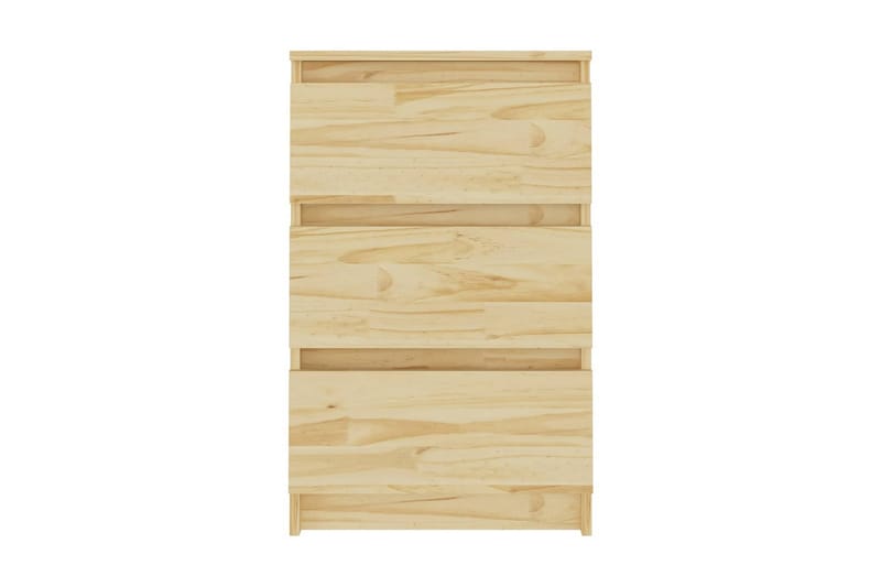 Sängbord 2 st 40x29,5x64 cm massiv furu - Brun - Möbler - Bord