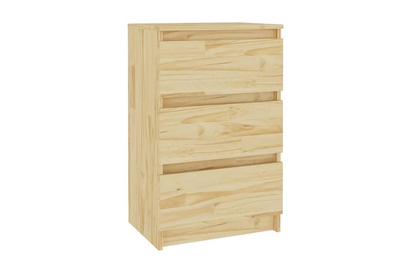 Sängbord 2 st 40x29,5x64 cm massiv furu - Brun - Möbler - Bord