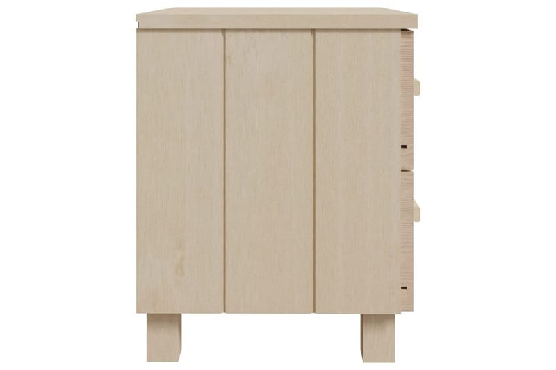 Sängbord 2 st honungsbrun 40x35x44,5 cm massiv furu - Brun - Möbler - Bord