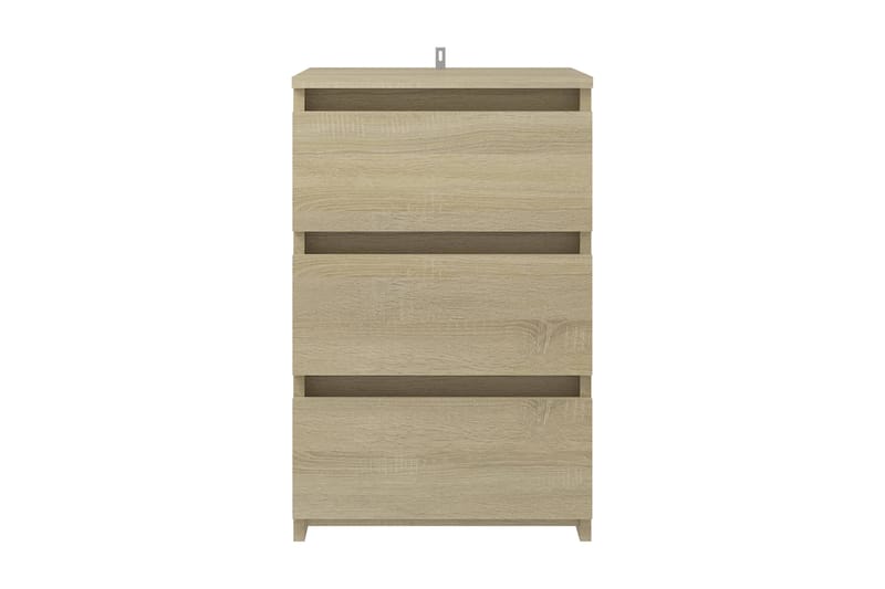 Sängbord 2 st sonoma-ek 40x35x62,5 cm spånskiva - Brun - Möbler - Bord