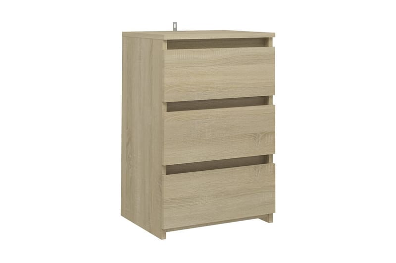 Sängbord 2 st sonoma-ek 40x35x62,5 cm spånskiva - Brun - Möbler - Bord