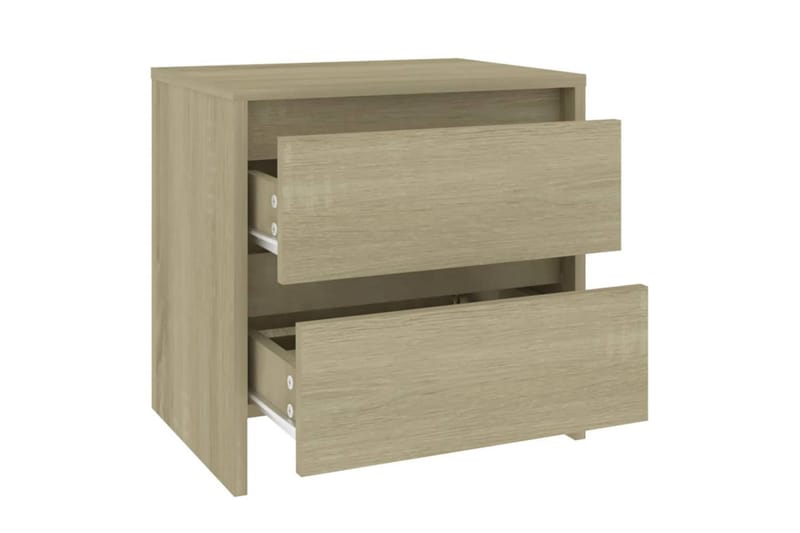 Sängbord 2 st sonoma ek 45x34,5x44,5 cm spånskiva - Brun - Möbler - Bord