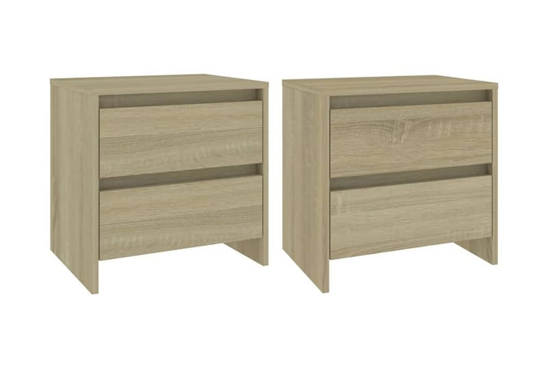 Sängbord 2 st sonoma ek 45x34,5x44,5 cm spånskiva - Brun - Möbler - Bord