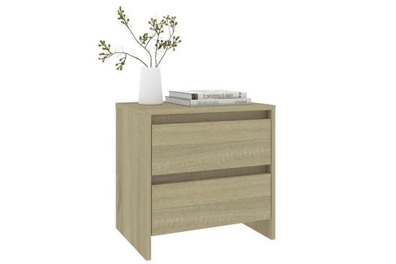 Sängbord 2 st sonoma ek 45x34,5x44,5 cm spånskiva - Brun - Möbler - Bord