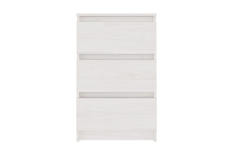 Sängbord 2 st vit 40x29,5x64 cm massiv furu - Vit - Möbler - Bord