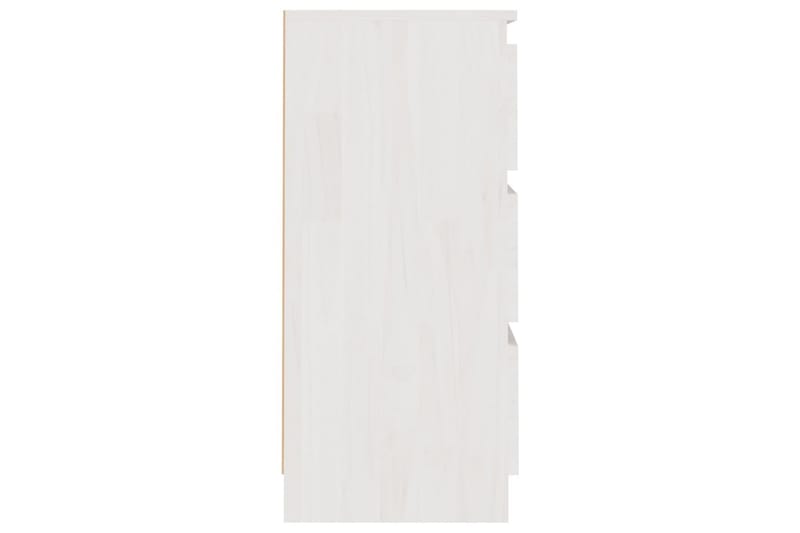 Sängbord 2 st vit 40x29,5x64 cm massiv furu - Vit - Möbler - Bord