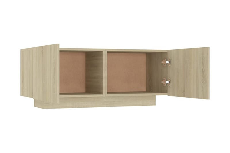 Sängbord sonoma-ek 100x35x40 cm spånskiva - Brun - Möbler - Bord