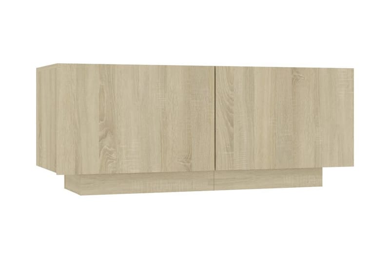 Sängbord sonoma-ek 100x35x40 cm spånskiva - Brun - Möbler - Bord