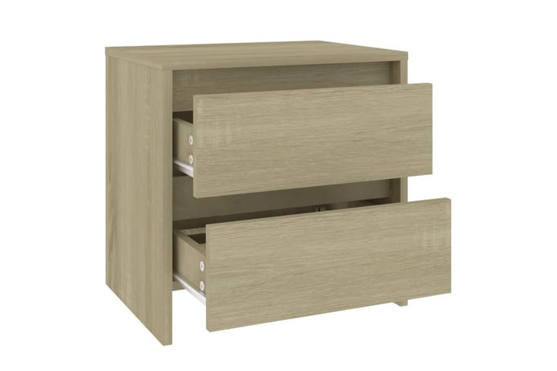 Sängbord sonoma ek 45x34,5x44,5 cm spånskiva - Brun - Möbler - Bord