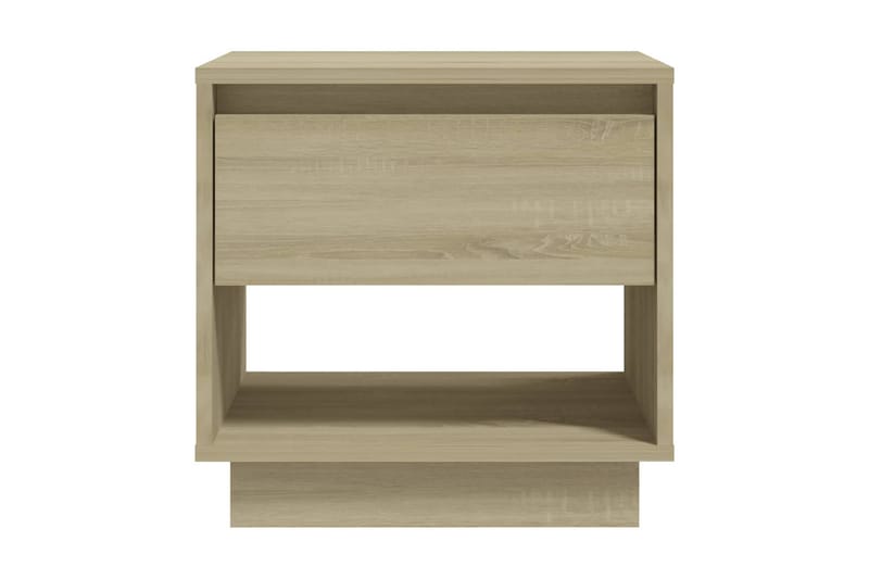 Sängbord sonoma-ek 45x34x44 cm spånskiva - Beige - Möbler - Bord