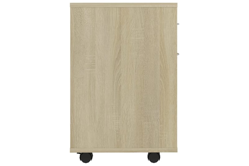 Skåp med hjul sonoma-ek 45x38x54 cm spånskiva - Brun - Möbler - Bord