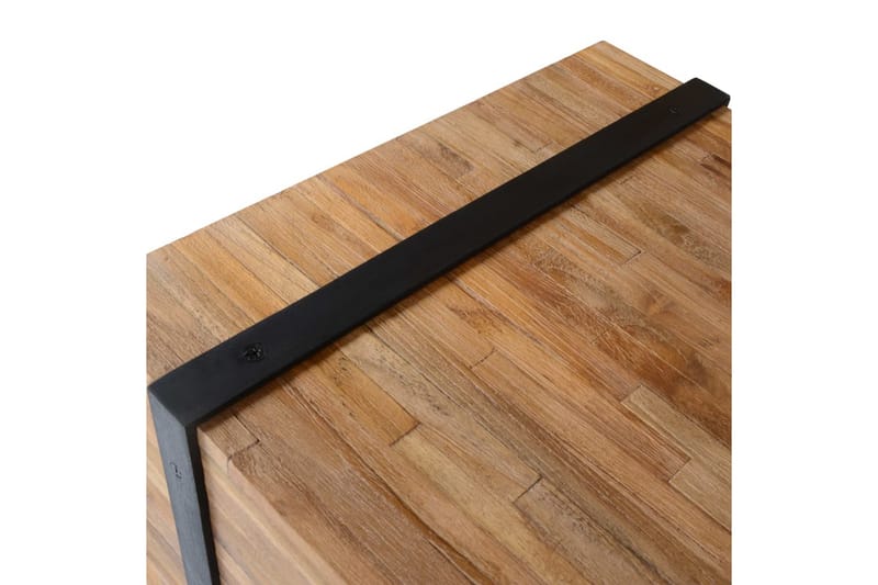 Soffbord 110x45x38 cm massiv teak - Vit - Soffbord - Bord