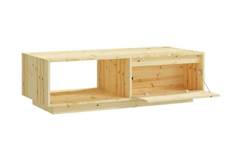 Soffbord 110x50x33,5 cm massivt granträ - Brun - Möbler - Bord