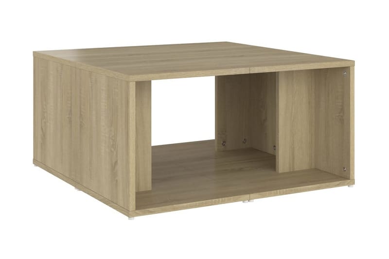 Soffbord 4 st sonoma-ek 33x33x33 cm spånskiva - Brun - Möbler - Bord