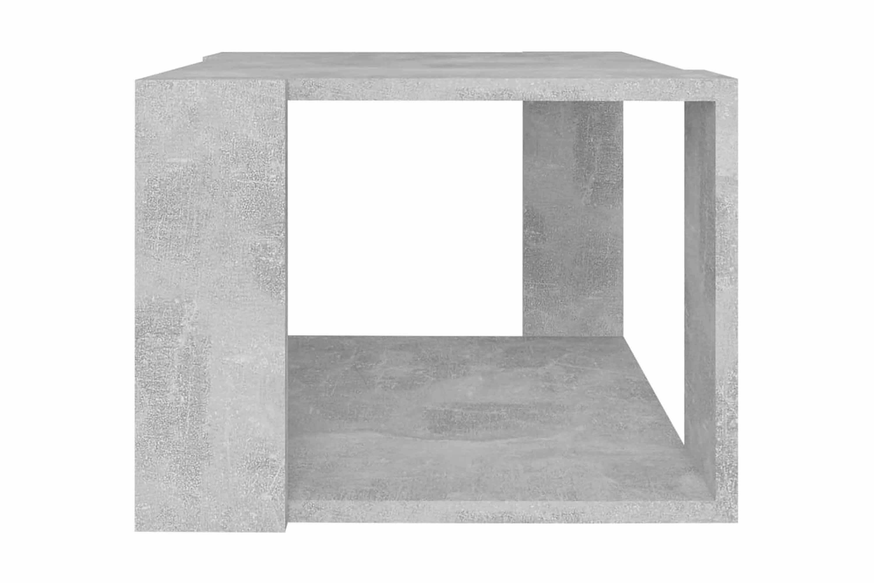 Soffbord betonggrå 40x40x30 cm spånskiva – Grå