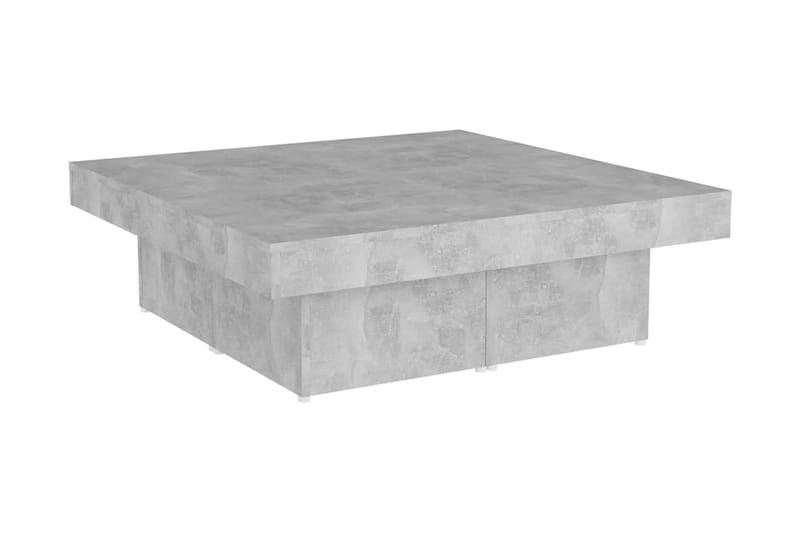 Soffbord betonggrå 90x90x28 cm spånskiva - Grå - Möbler - Bord