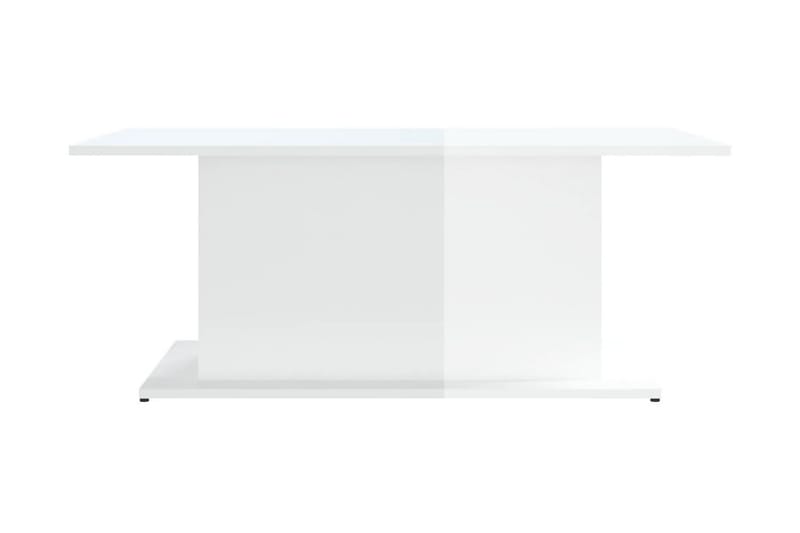 Soffbord högglans vit 102x55,5x40 cm spånskiva - Vit - Möbler - Bord