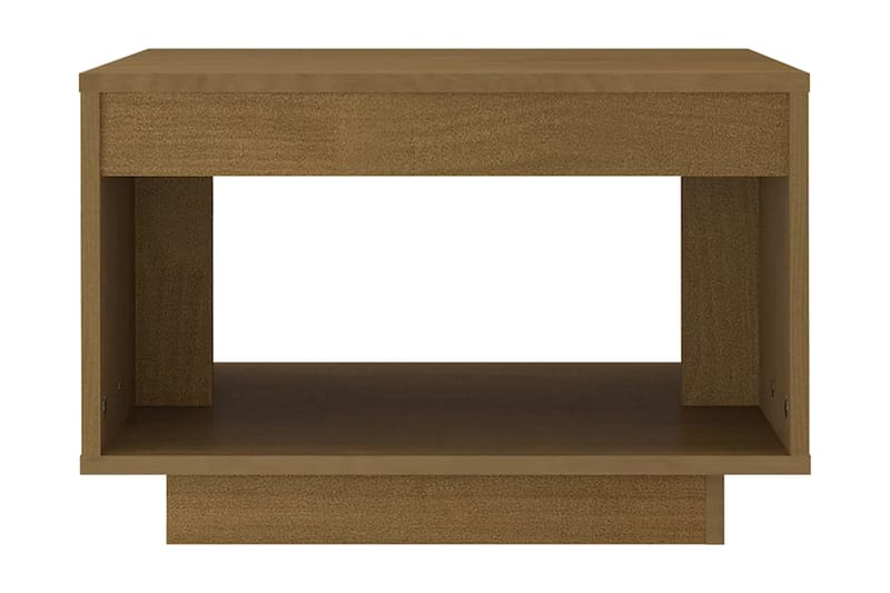 Soffbord honungbrun 50x50x33,5 cm massiv furu - Brun - Möbler - Bord