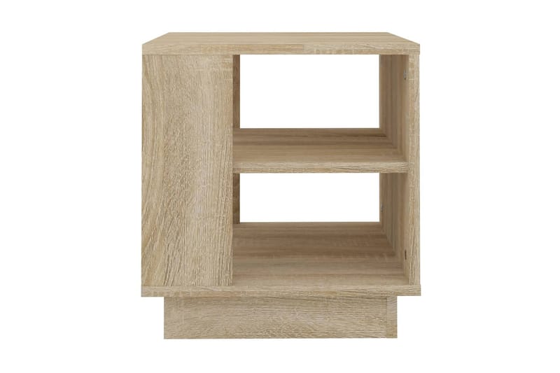 Soffbord sonoma-ek 40x40x43 cm konstruerat trä - Beige - Möbler - Bord