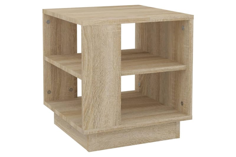 Soffbord sonoma-ek 40x40x43 cm konstruerat trä - Beige - Möbler - Bord