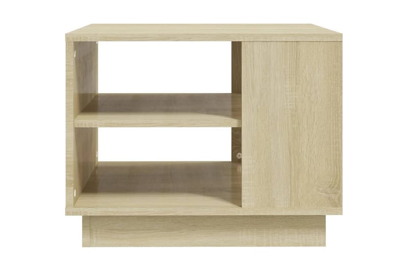 Soffbord sonoma-ek 55x55x43 cm spånskiva - Brun - Möbler - Bord