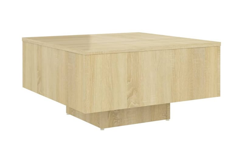 Soffbord sonoma-ek 60x60x31,5 cm spånskiva - Brun - Möbler - Bord