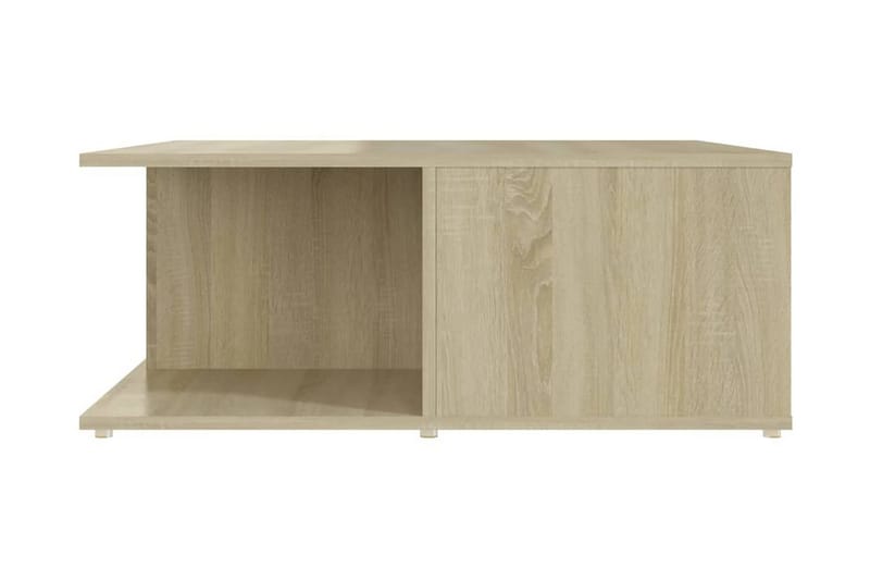 Soffbord sonoma-ek 80x80x31 cm spånskiva - Brun - Möbler - Bord