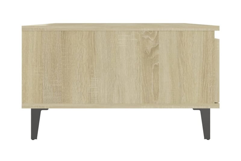 Soffbord sonoma-ek 90x60x35 cm spånskiva - Brun - Möbler - Bord