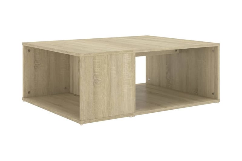 Soffbord sonoma-ek 90x67x33 cm spånskiva - Brun - Möbler - Bord