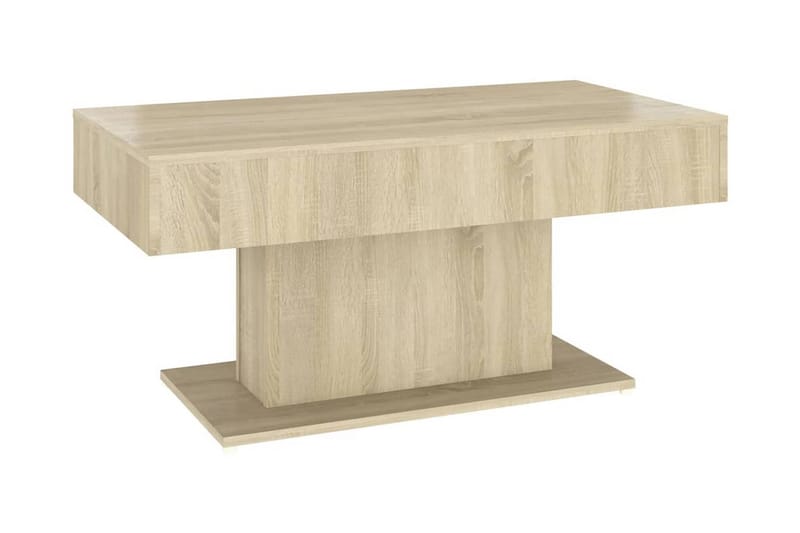 Soffbord sonoma-ek 96x50x45 cm spånskiva - Brun - Möbler - Bord