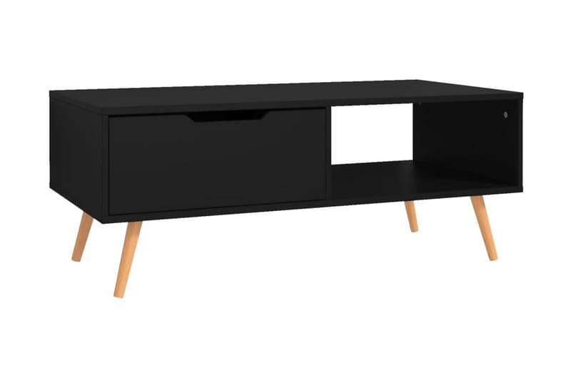 Soffbord svart 100x49,5x43 cm spånskiva - Svart - Möbler - Bord